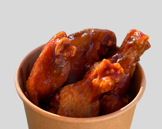 Honey barbecue fried  wings